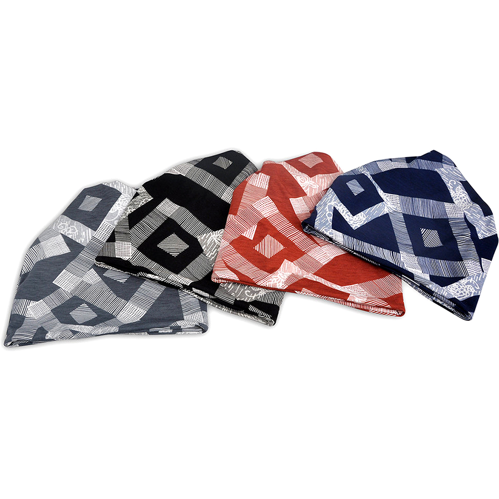 Thin Cotton Geometry Print Beanies