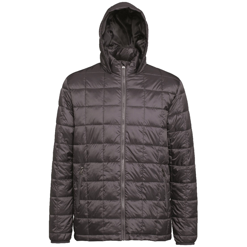 Box Quilt Hooded Jacket